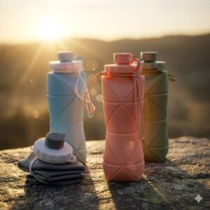 Collapsible Silicone Water Bottle 610 ML