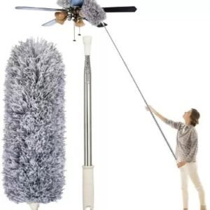 Microfiber Long Feather Duster- Bendable & Detachable Fan Cleaning Duste