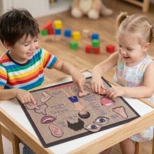 Wooden Puzzles Wooden Human Body Parts Puzzle Educational Anatomy Toy For Kids