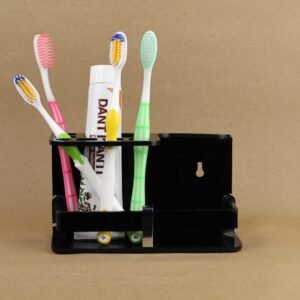 Wall Mounted Self Adhesive Acrylic Tooth Brush Holder Long