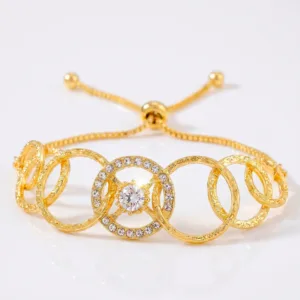 Bracelet Anti-Tarnish AD with Links Chain (Adjustable Size)
