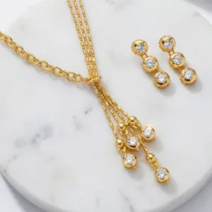Necklace Anti-Tarnish High Fashion Crystal Set With Earrings
